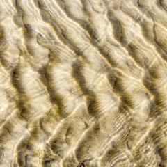 Sand see through water background