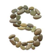 path alphabet of ocean stones