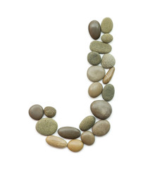 path alphabet of ocean stones