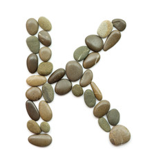 path alphabet of ocean stones