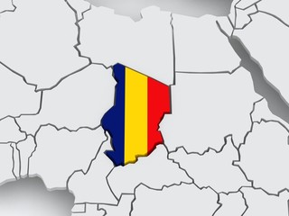 Map of worlds. Chad.