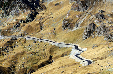 Fototapeta na wymiar Transalpina alpine road, Parang Mountains, Romania, Europe