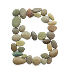 path alphabet of ocean stones