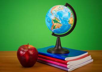 Schoolchild and student studies accessories. Back to school conc