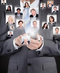 Businessman Using Cell Phone Representing Global Communication