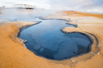 Mud Pots in the geothermal area Hverir, Iceland