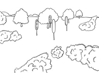 trees and traffic lights, park