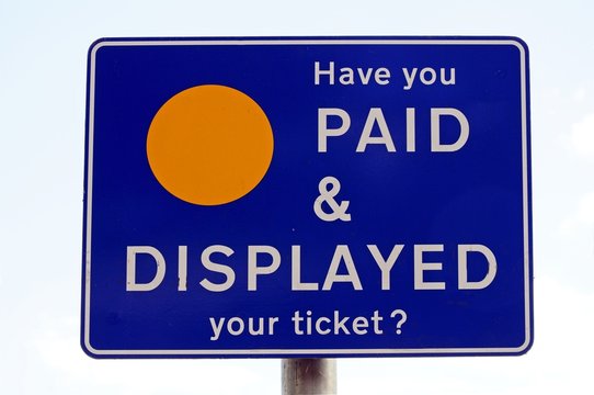 Pay and display sign © Arena Photo UK
