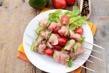 brochettes de volaille