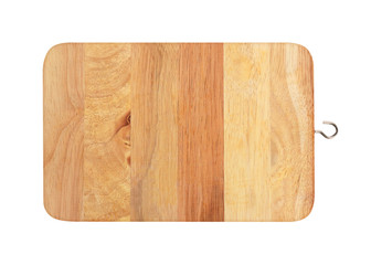 Wood Chopping board. Isolated on white background.