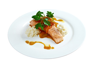 Grilled Salmon Steak