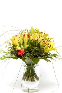 Fototapeta Vase mit Blumenstrauss