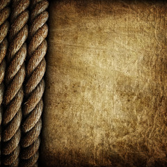 old paper with rope