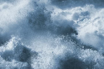 Foto auf Acrylglas Wasser Große Welle Nahaufnahme