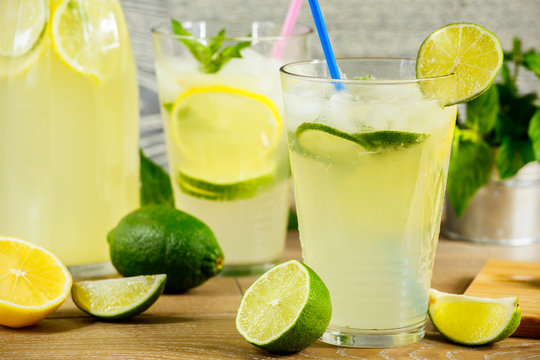 Fresh lemonade drink