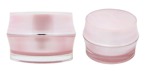 pink cream bottles packaging