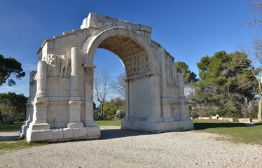 Fototapeta premium ALPILLES - GLANUM - ARC DE TRIOMPHE
