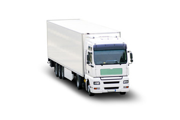 Weisser Lkw