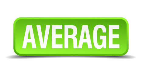 average green 3d realistic square isolated button