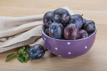 Ripe fresh plum