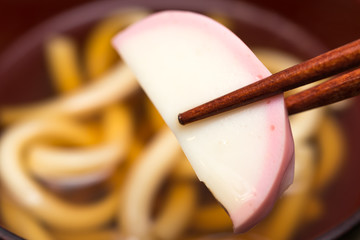 うどん かまぼこ noodle