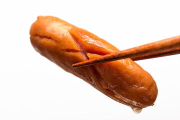 ウインナー ソーセージ sausages 白背景