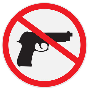 No, guns, allowed, sign