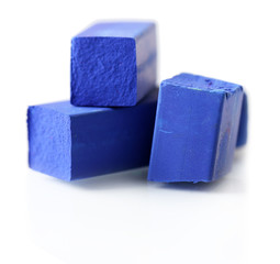 Colorful artists pastel isolated on white