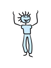 Glücklicher fröhlicher Junge