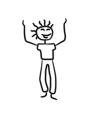 Glücklicher fröhlicher Junge