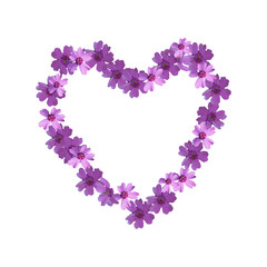 Floral ornament in the form of heart.