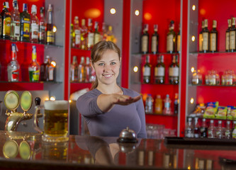 girl with beer