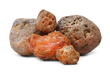 Iron ore - Magnetite and Hematite from Island of Elba, Italy.