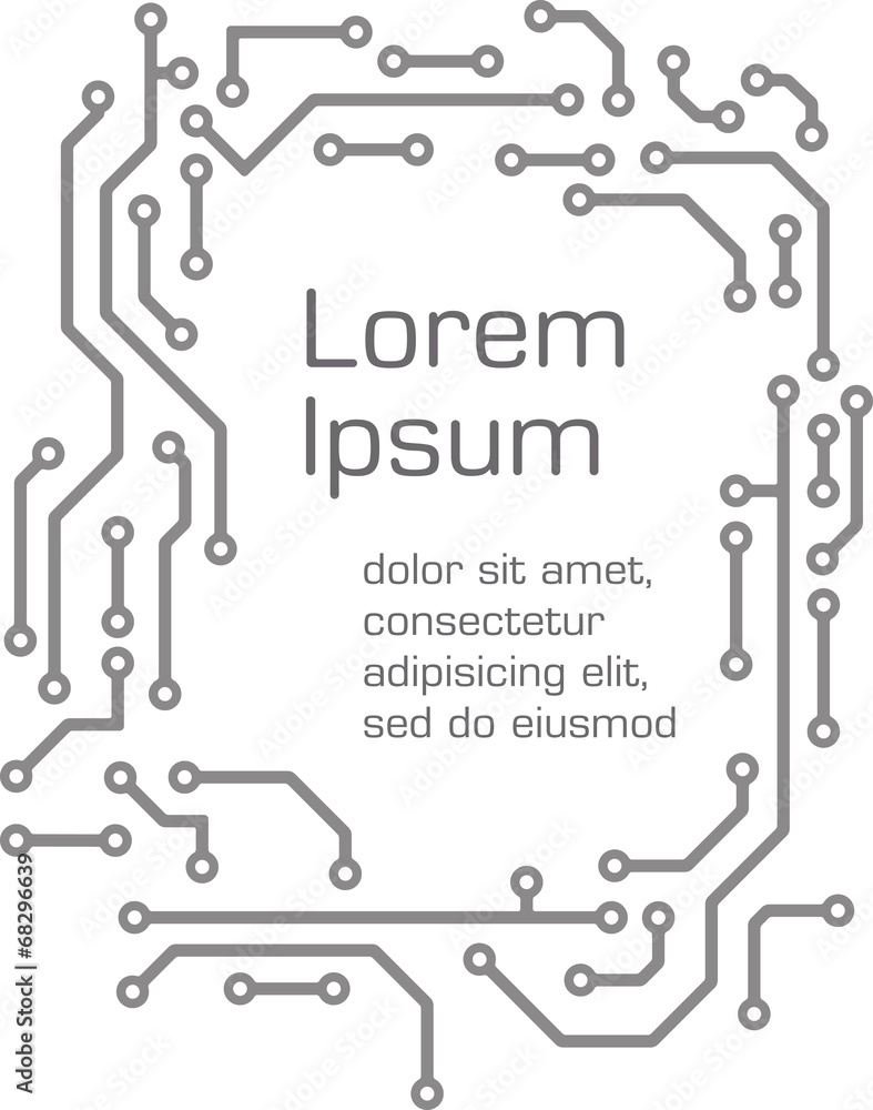 Poster background in pcb-layout style