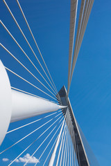 Fototapeta premium Detail of the Terenez bridge