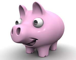 Свинья с большими глазами