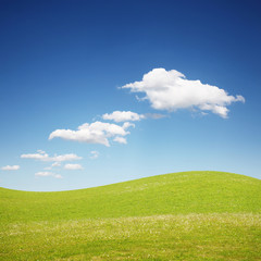 Hügellandschaft im Sommer