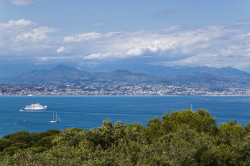 Antibes, France. View of the bay