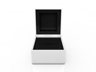 blank boxes isolated on white background