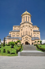 Fototapeta na wymiar Sameba Cathedral in Tbilisi