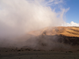 Abenddämmerung am Vulkan Teide auf Teneriffa