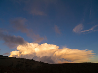 Gewitter im Gebirge Teneriffas