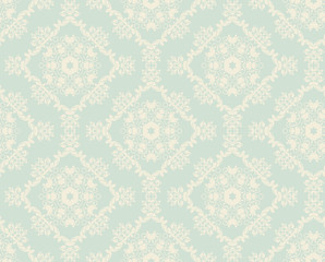 Seamless damask decorative wallpaper