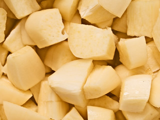 chopped uncooked raw garlic food background