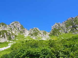 Senjojiki Cirque at the Mount Kisokoma in Nagano, Japan