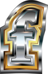 Obraz premium Fancy font Letter f