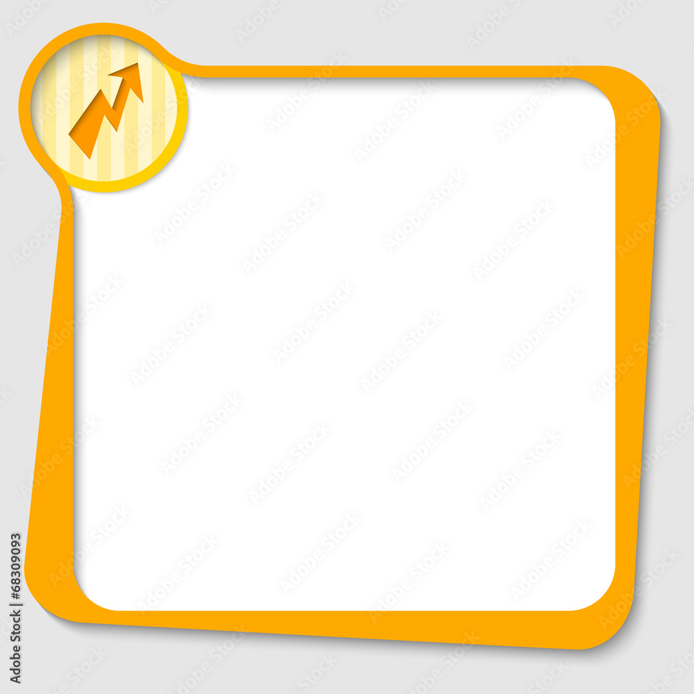 Poster yellow text box for any text with flash