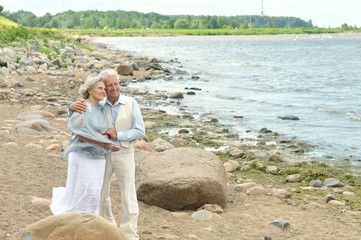 Mature couple at beach