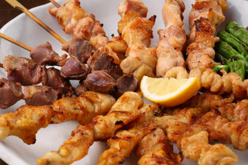 焼鳥の盛り合せ