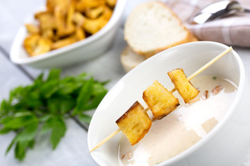 Pfifferlingcremesuppe